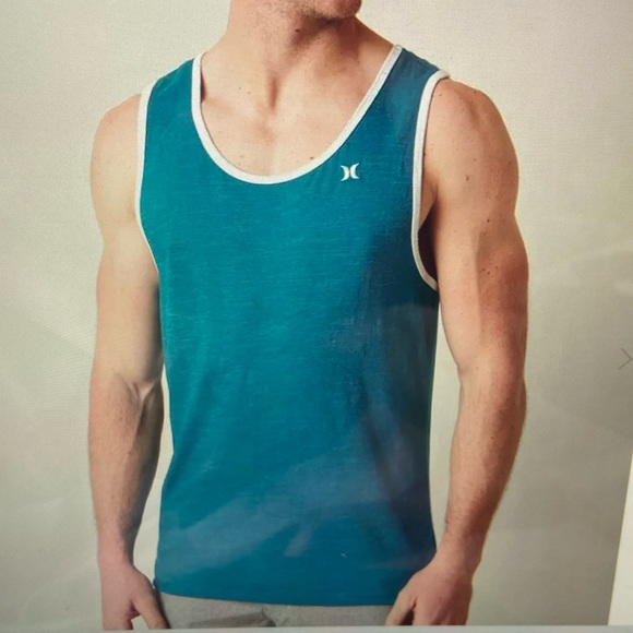 Sea Green Hurley Icon Tank Top - Picture 1 of 4